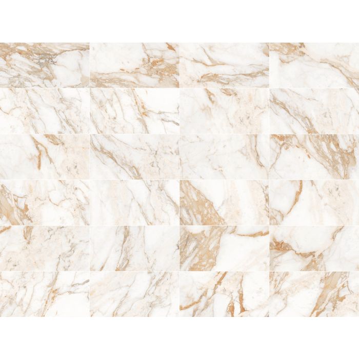 Island Gold Marble Effect 30x60 White Polished