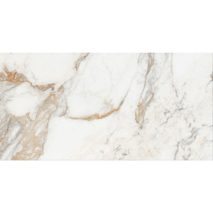 Island Gold Marble Effect 60x120 White Polished