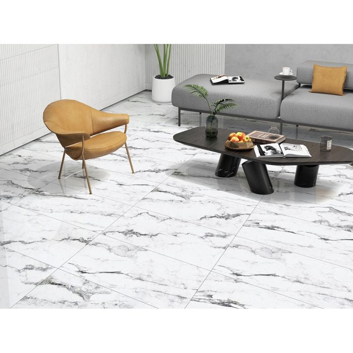 Lucca Marble 60x120 White Polished