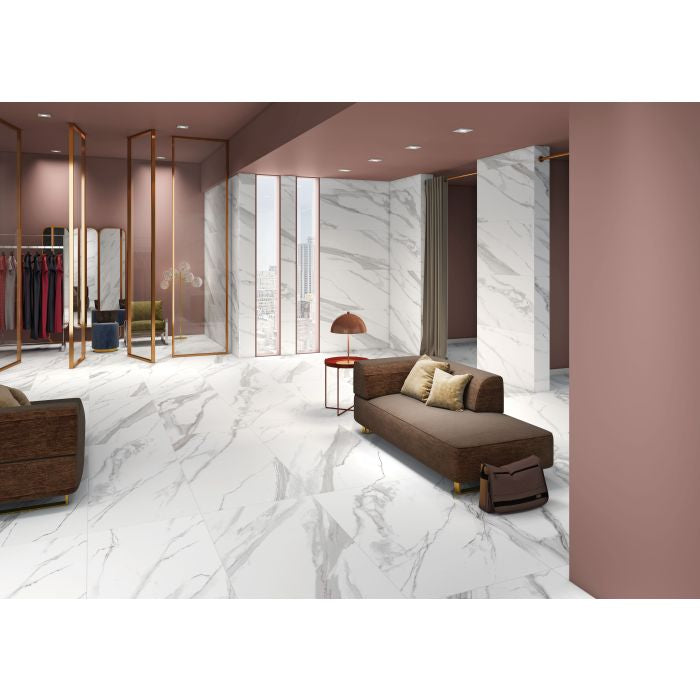 Vernazza Statuario 60x120 White Matt Carving