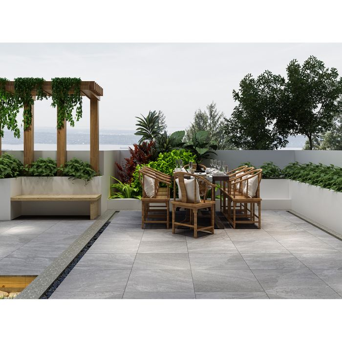 Oasis Rock 60x60x2 Grigio Matt R11