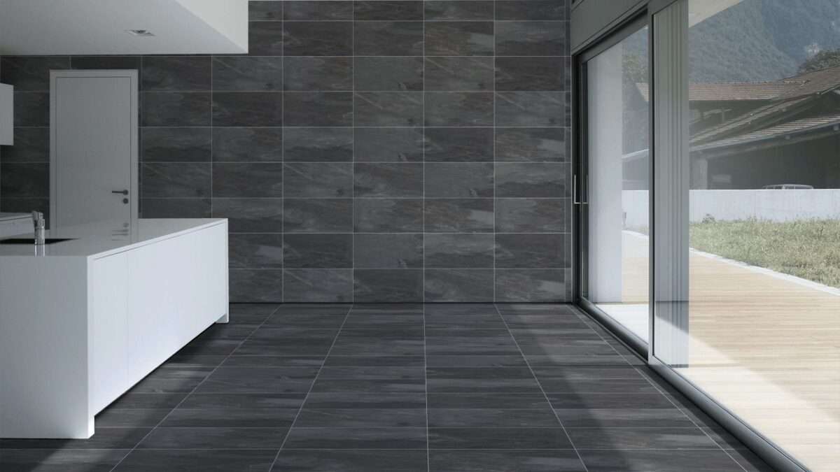 African Slate 30×60 Black Matt