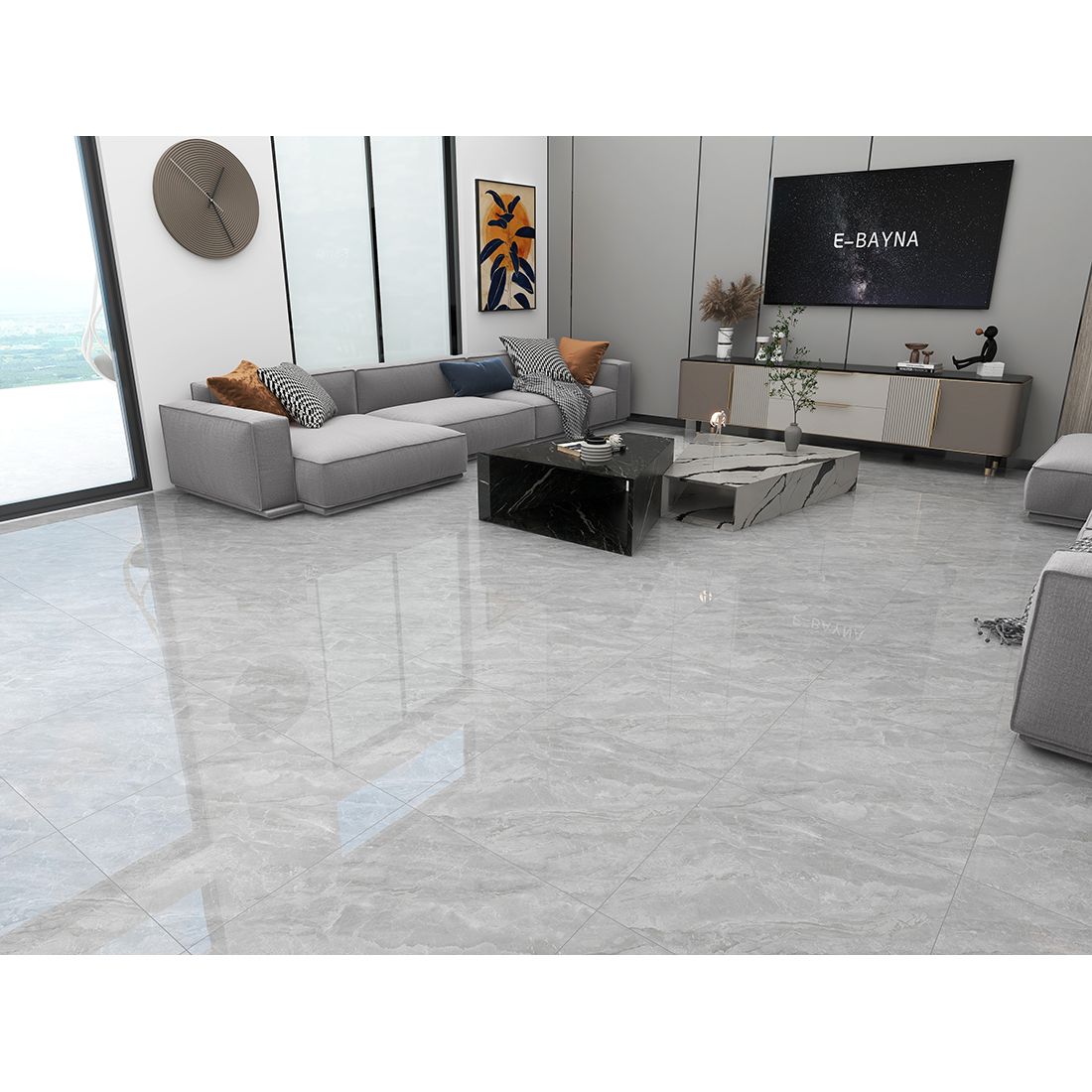 Celestial 60×60 Light Grey Polished