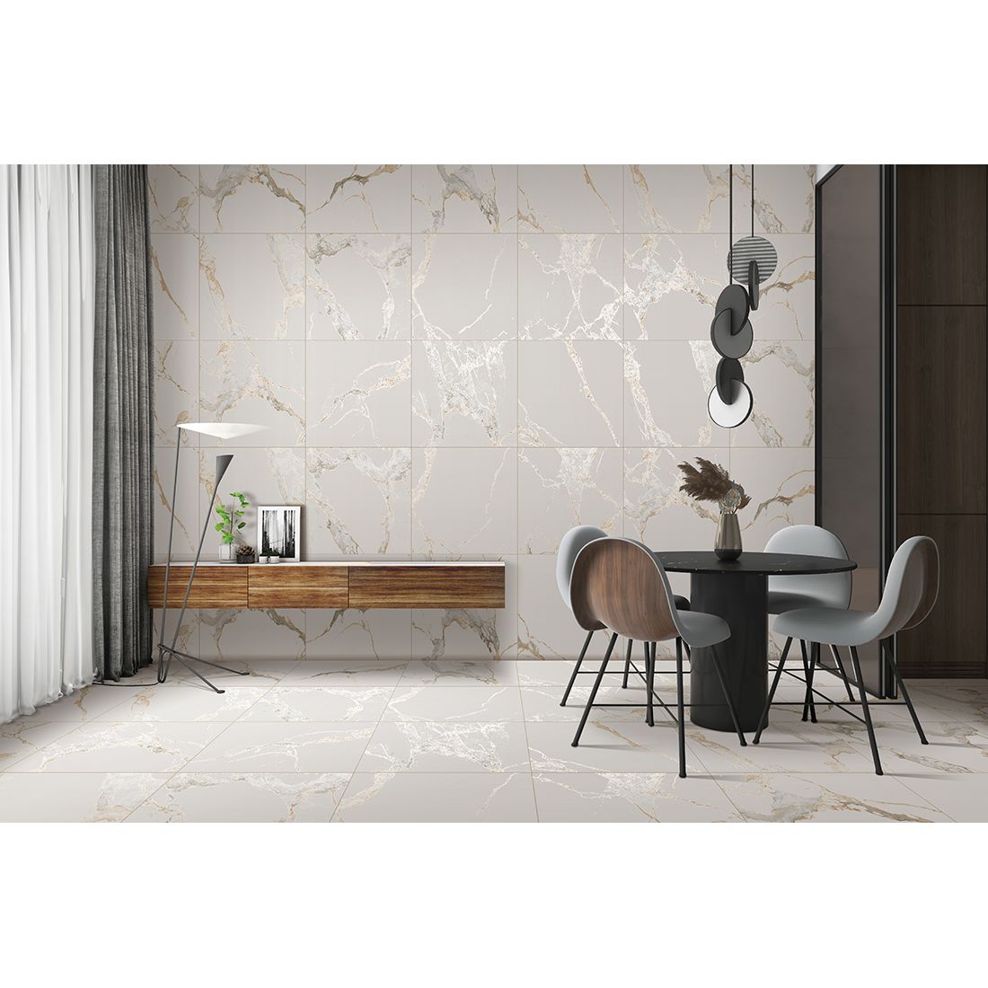 Citadel 60×60 Gold Matt Carving