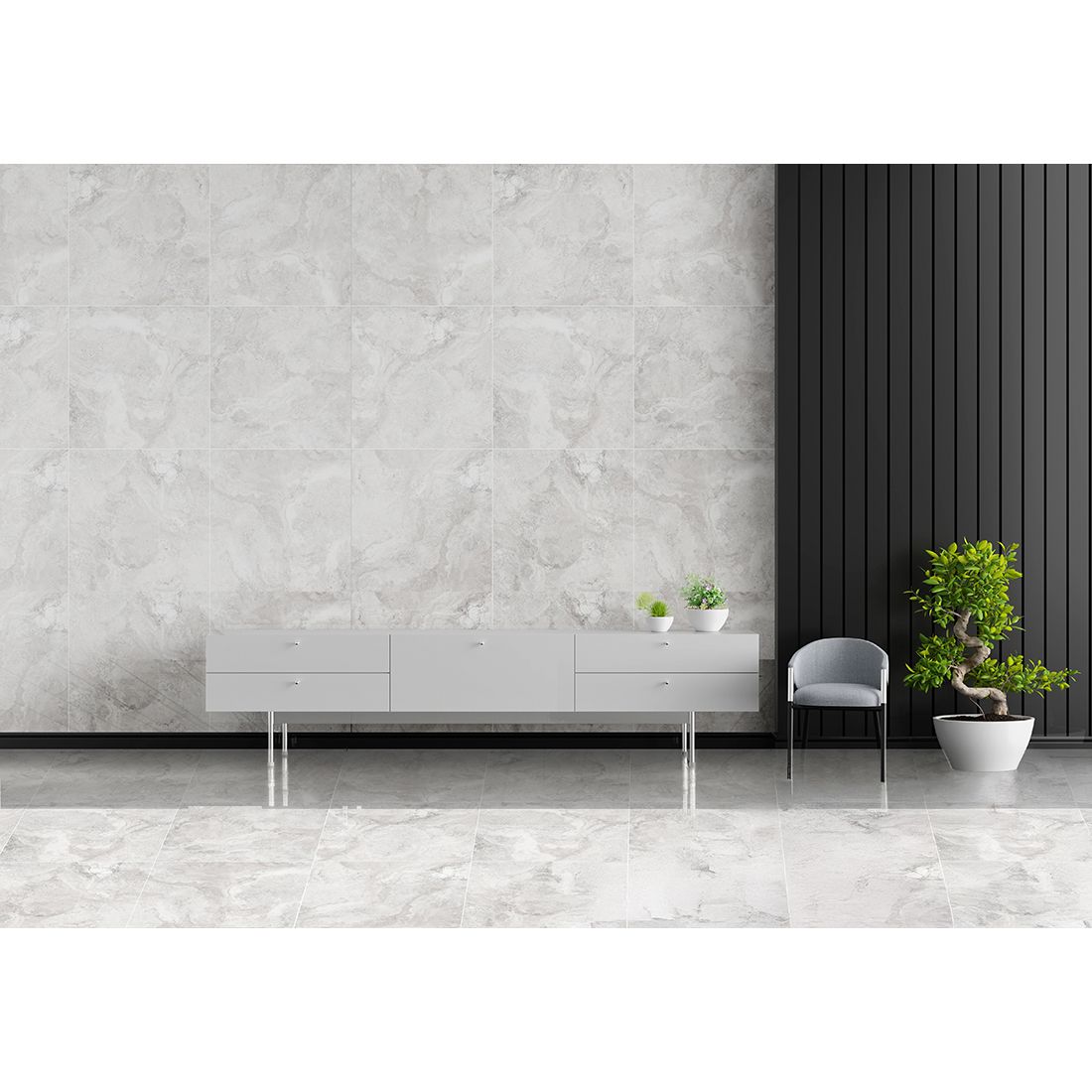Crete 29.5×59.5 White Matt
