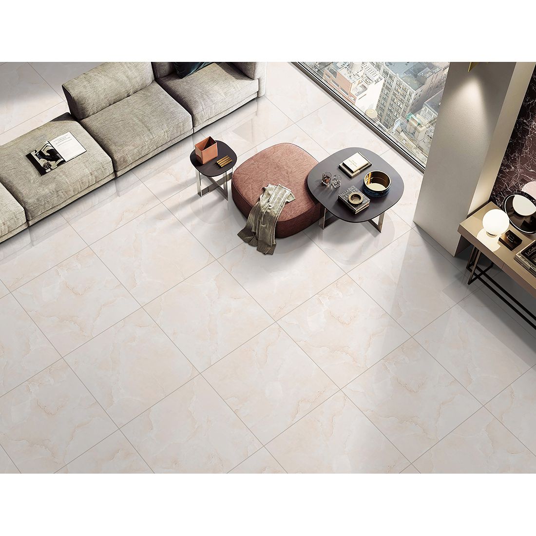 Emola 80×80 Crema Polished