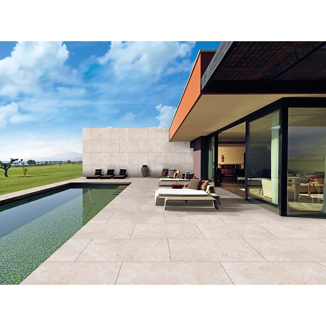 Ivory Travertine 60x90x2 Ivory Matt R11