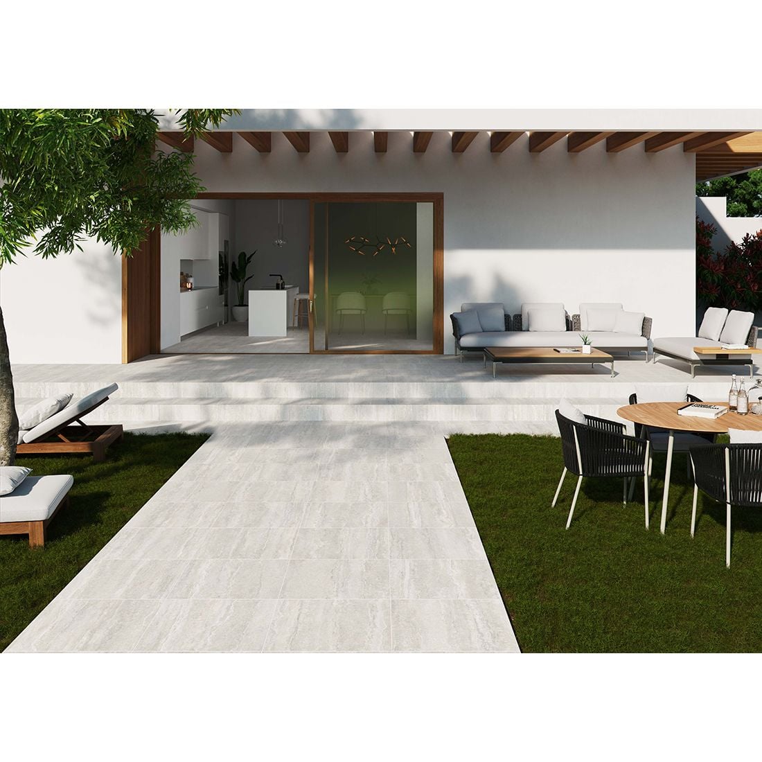 Limestone Paver 59.2×59.2×2 Ivory Matt R11