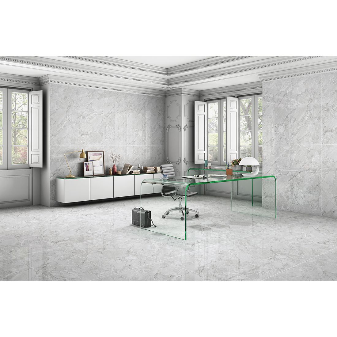Lucio 60×120 Bianco Matt Carving