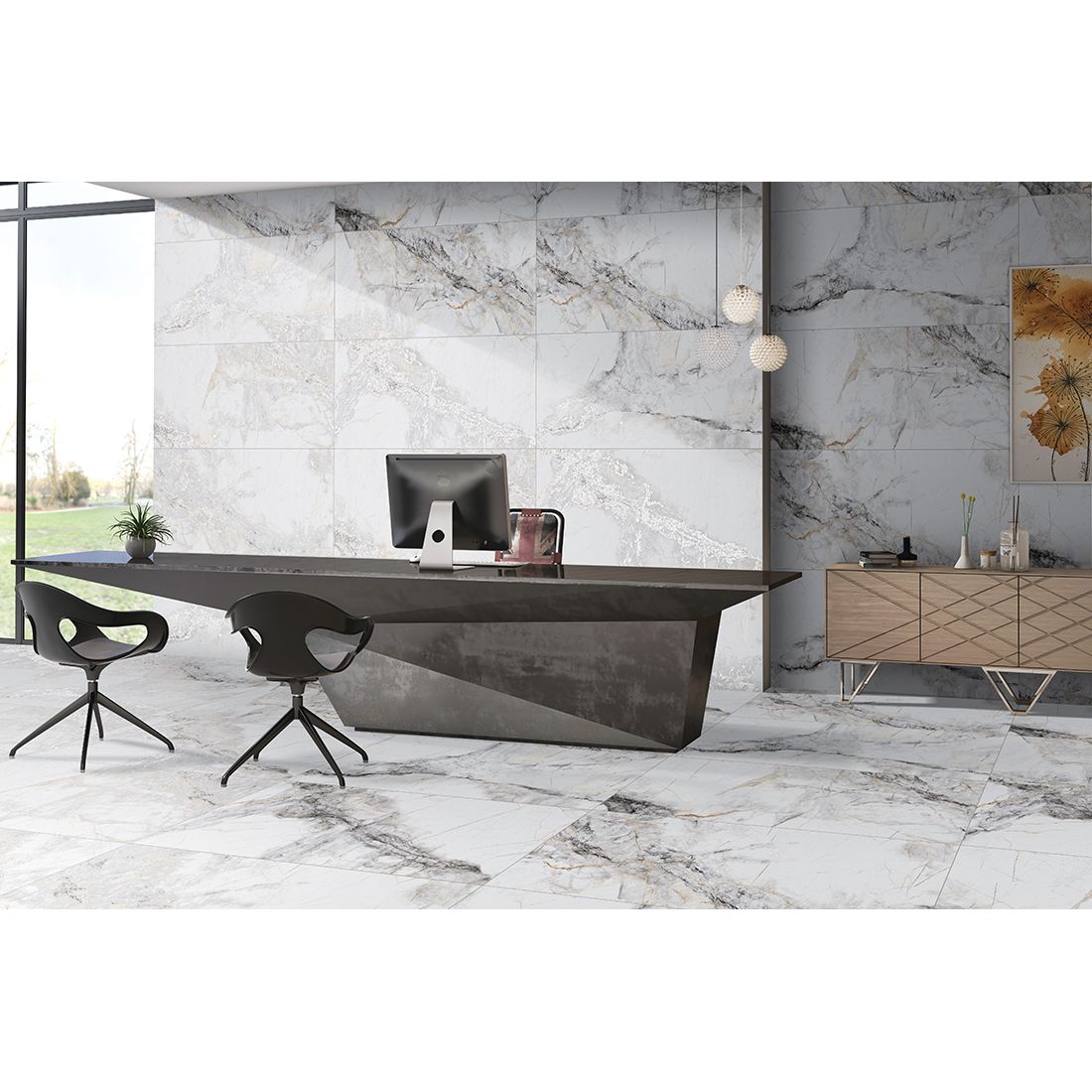 Marmara Ice 60×120 White Matt Carving