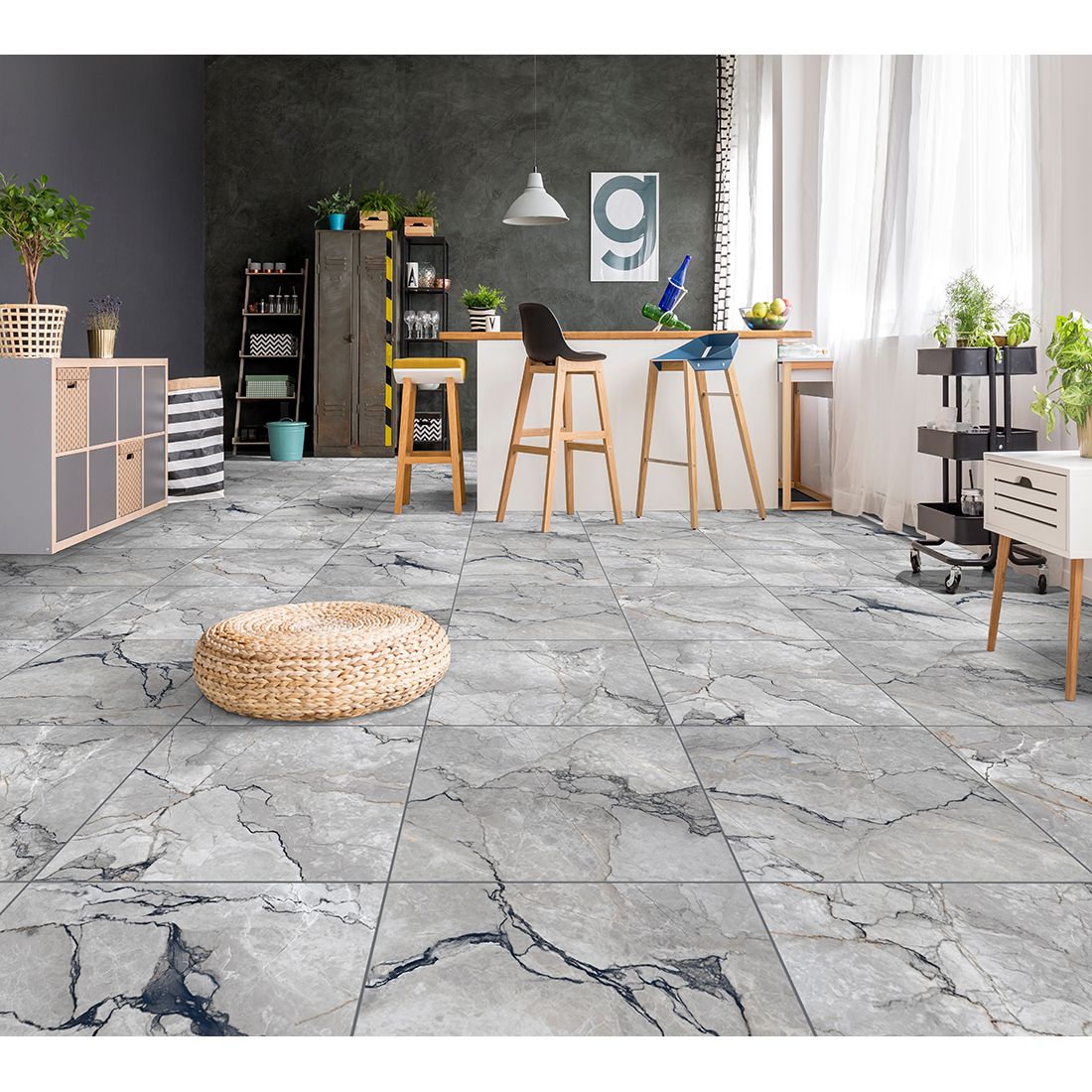 Marmo Silvestre 60×60 Gris Matt Carving