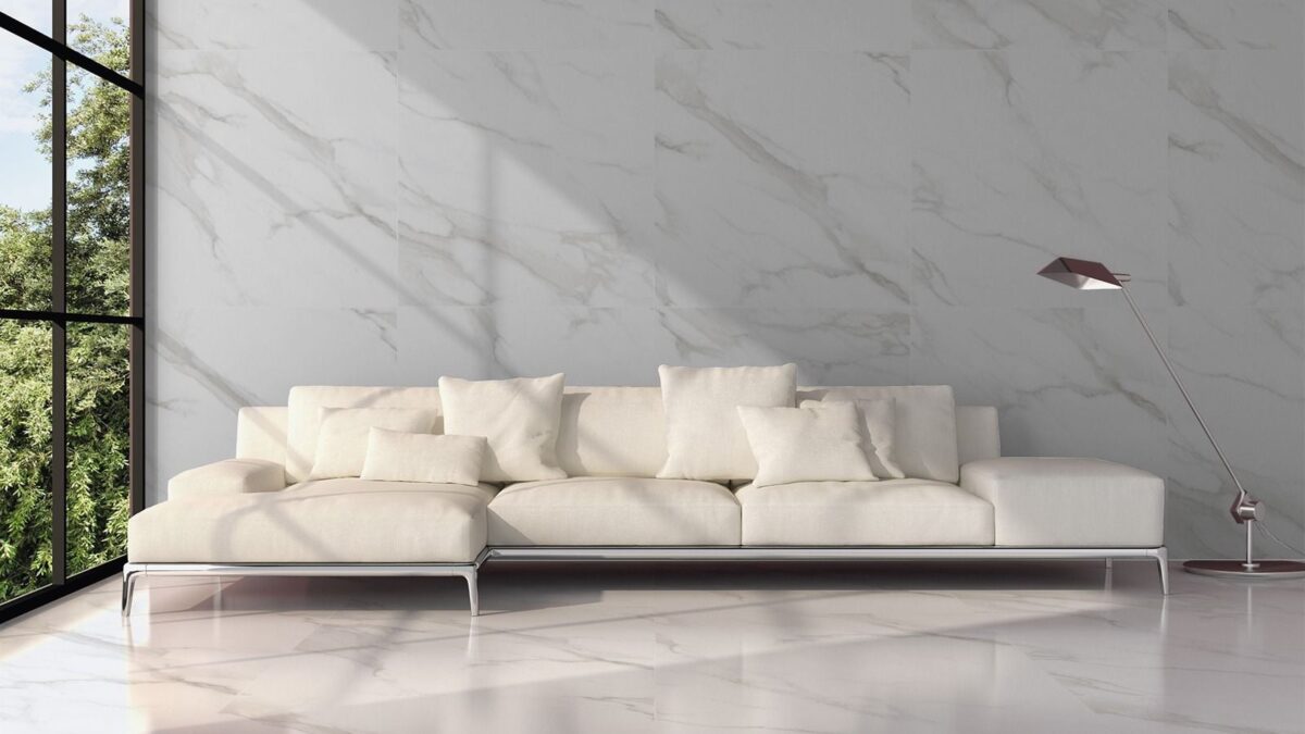 Moon Marble Effect 30×60 White Polished
