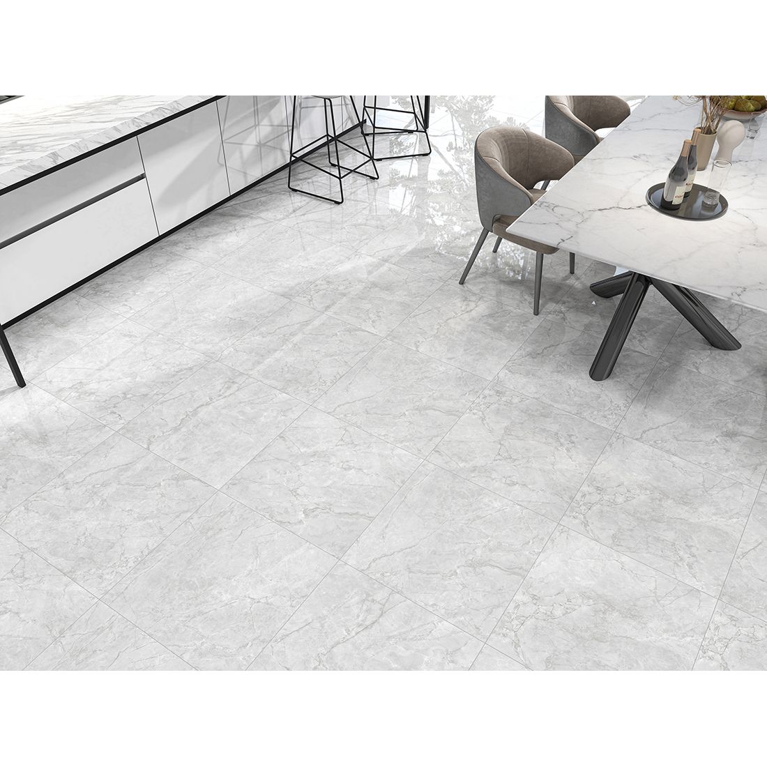 Moray 60×60 Light Grey Polished