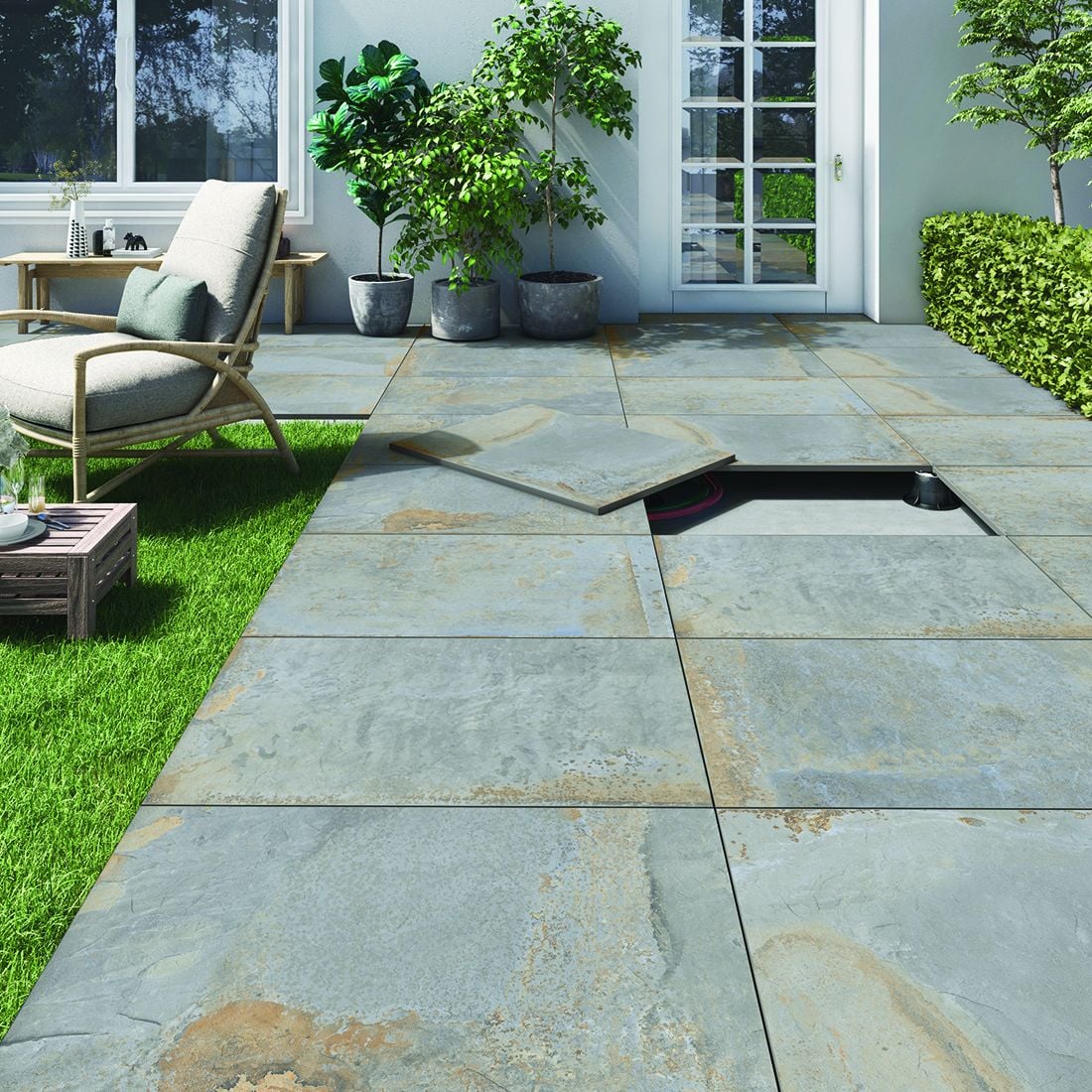 Natural Stone Paver 60x90x2 Azul Matt R11