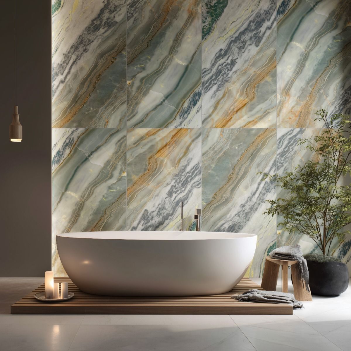 Quartz Jade 60×120 Multi Polished Carving
