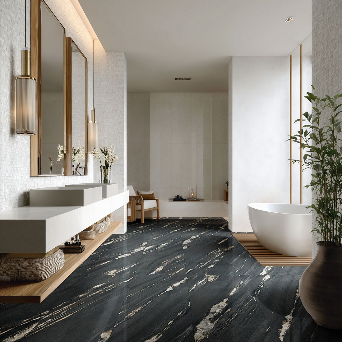 Quartz Obsidian 60×120 Multi Polished Carving