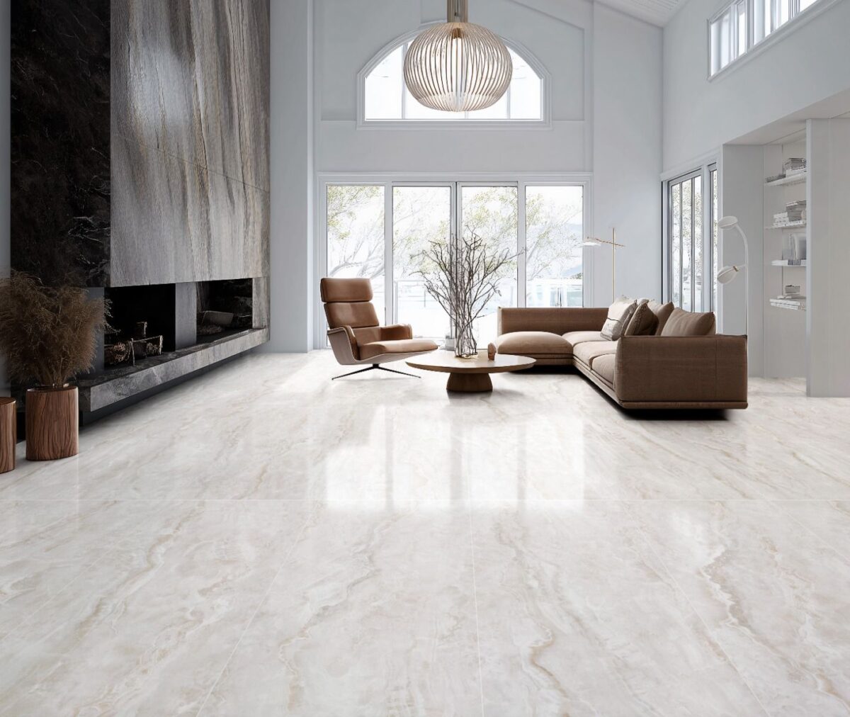 Quartz Onyx 60×120 Multi Polished Carving
