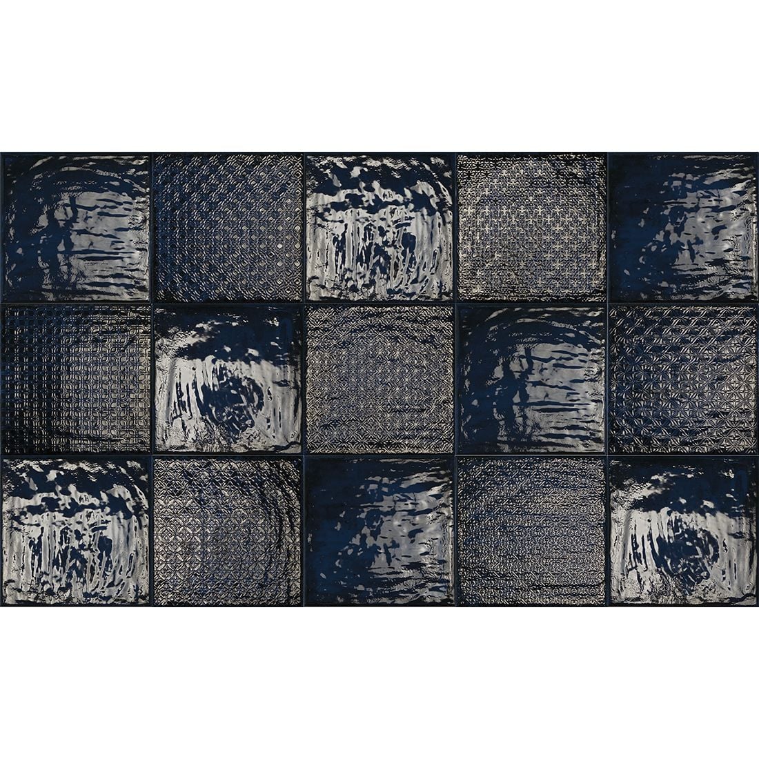 Rain Dec 22.3×22.3 Blue Polished