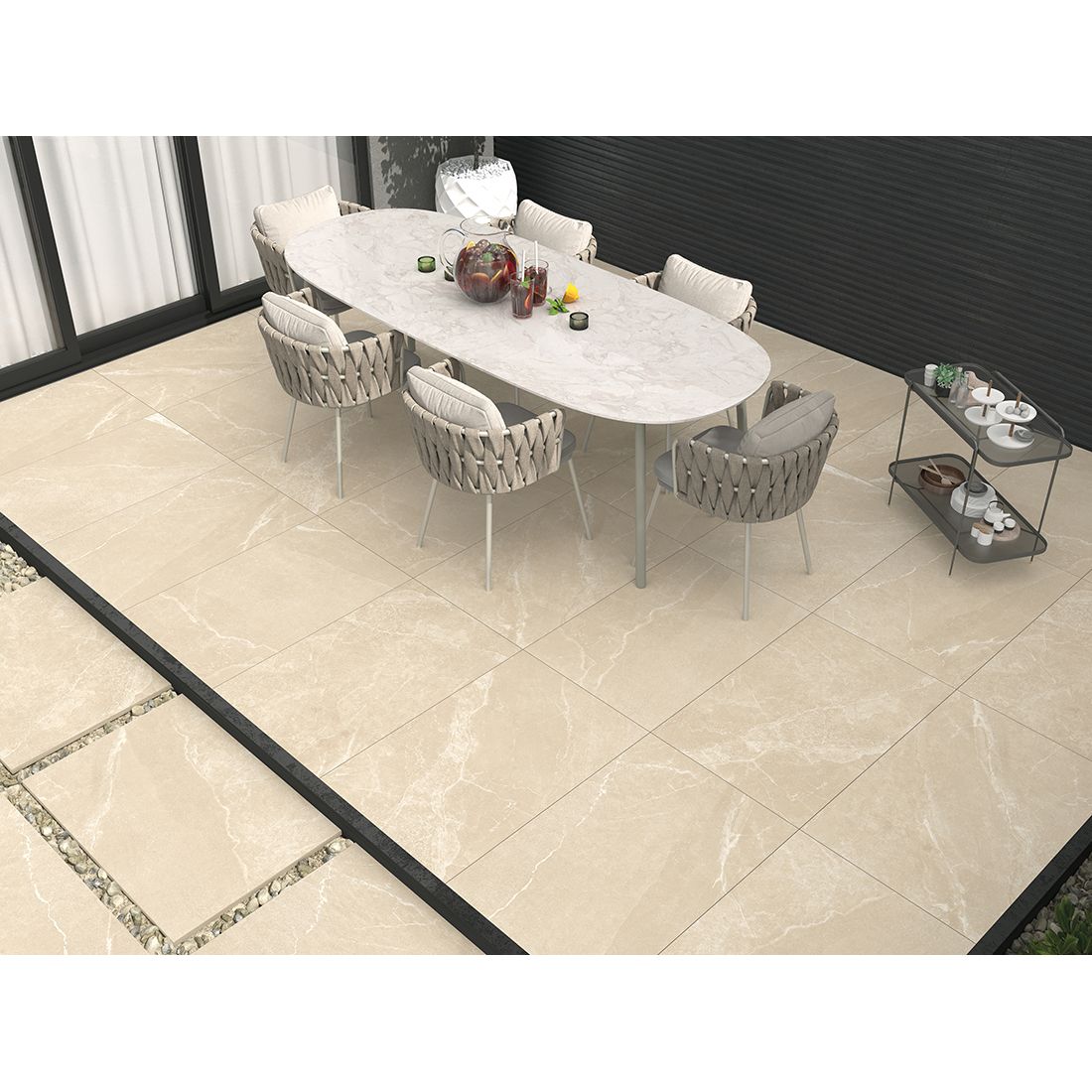 Roca 60x90x2 Beige Matt R11