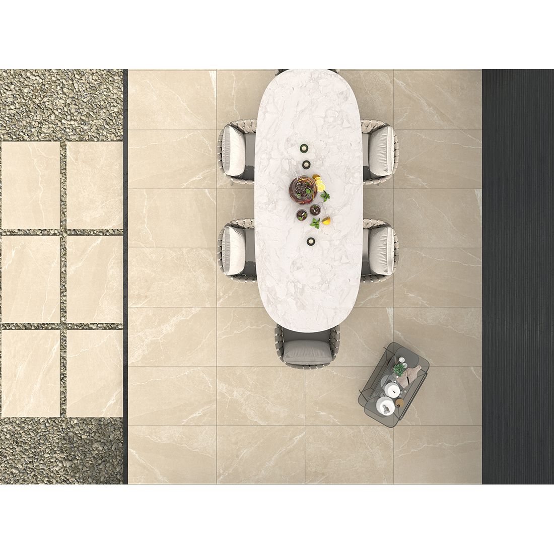 Roca 60x90x2 Beige Matt R11