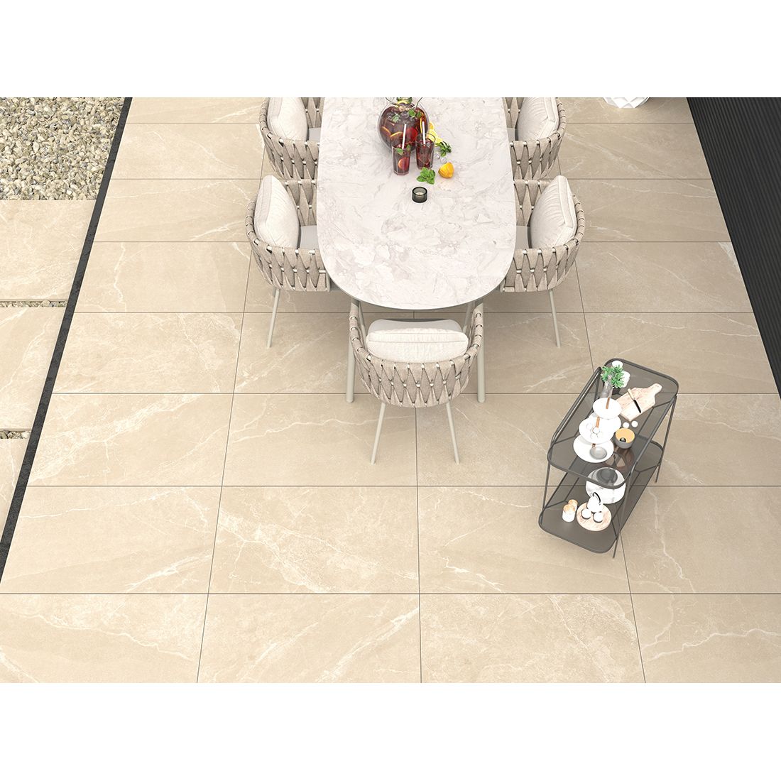 Roca 60x90x2 Beige Matt R11