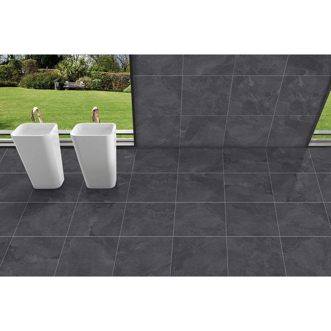 Ruislip 60×60 Nero Matt