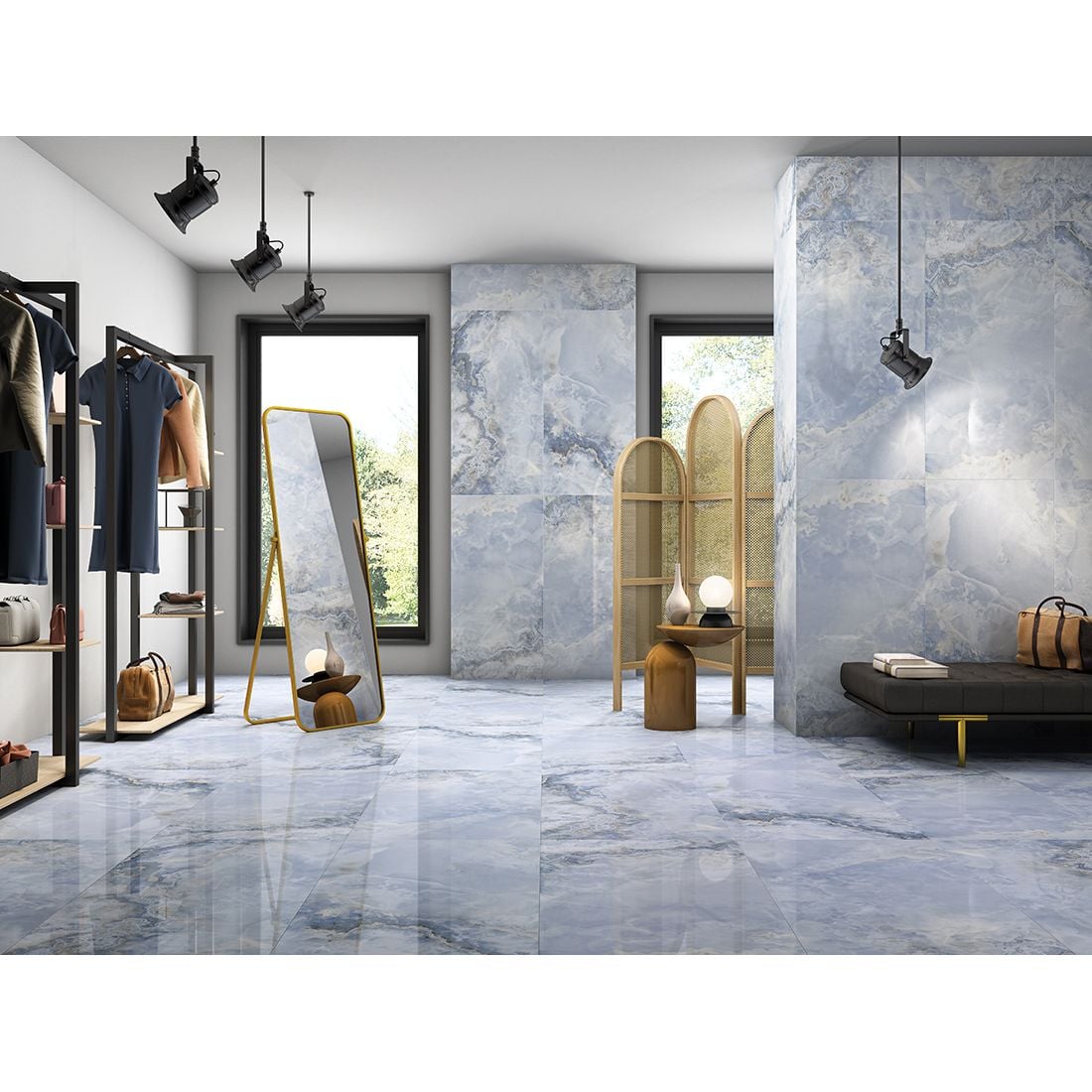 Sloe 60×120 Sea Blue Matt