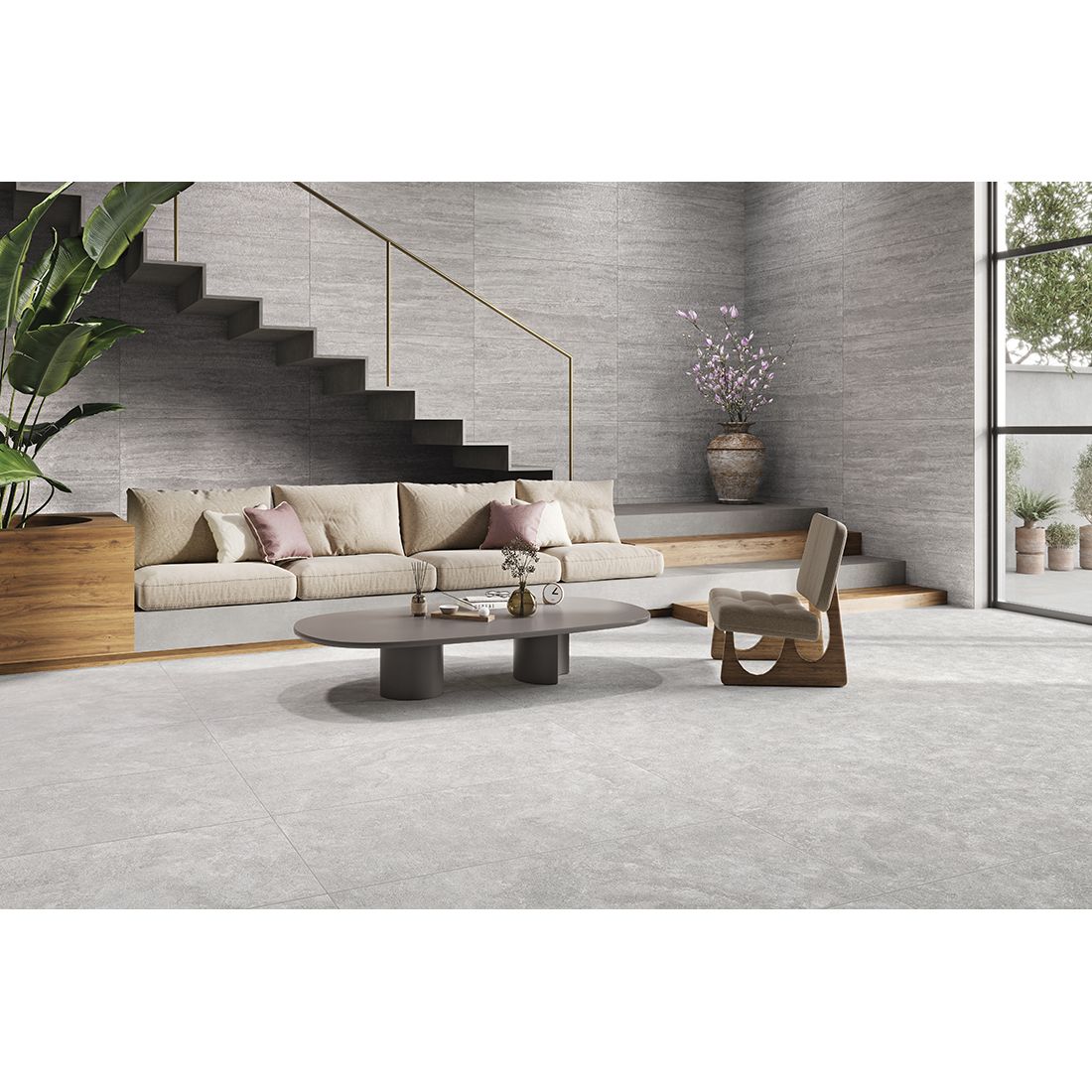 Travertine Rock 60×60 Bianco Matt R10