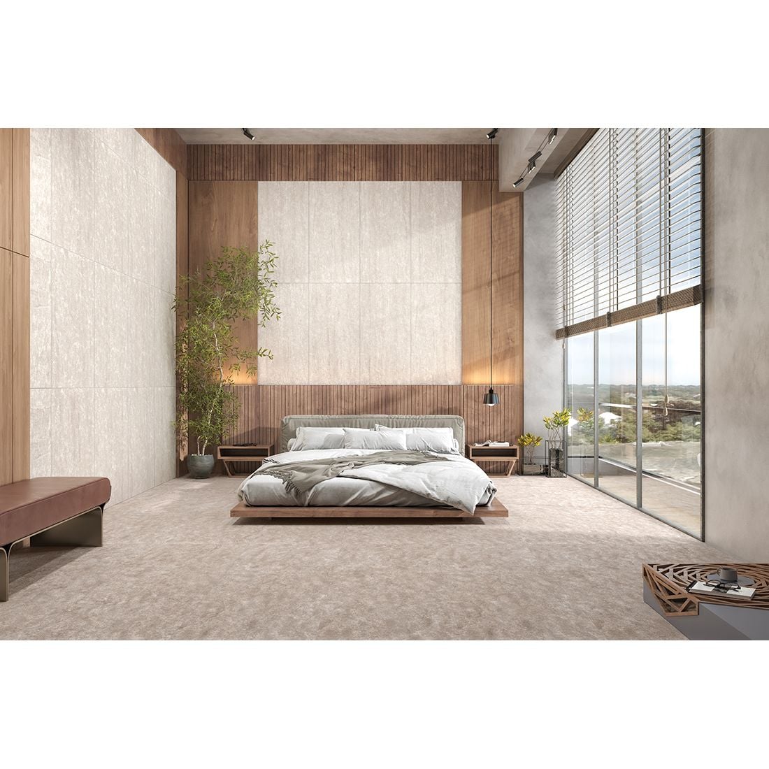 Travertine Rock 60×60 Camel Matt R10
