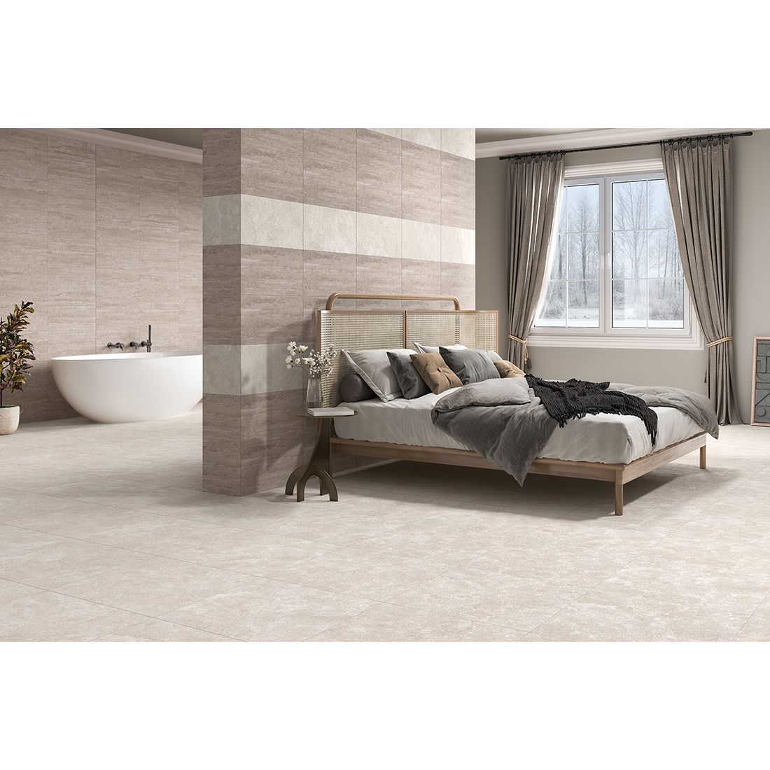 Travertine Rock 60×60 Crema Matt R10