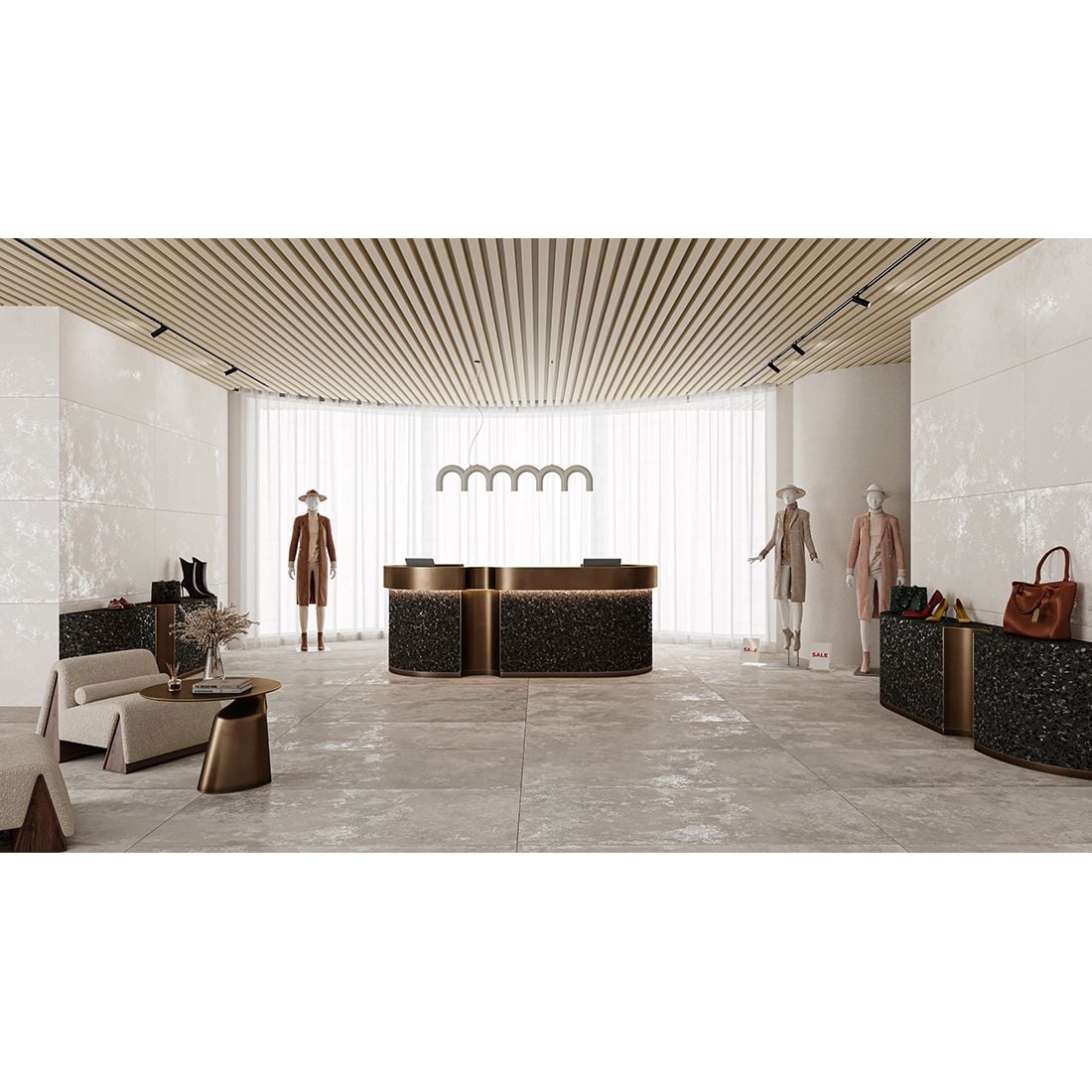 Vision 60×60 Bianco Matt Carving R10