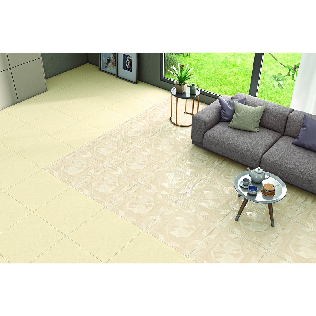 Woven Star (2nd) 60×60 Crema Matt
