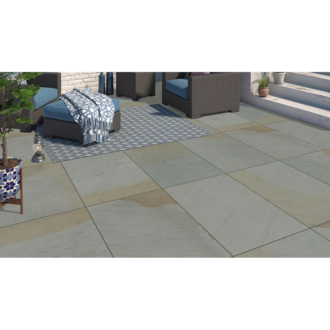 Yourk Stone 60x90x2 Green Matt R11